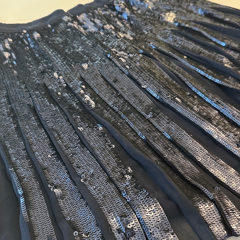 Banana Republic Dark Blue Sequin Mini Skirt - Picture 4 of 5